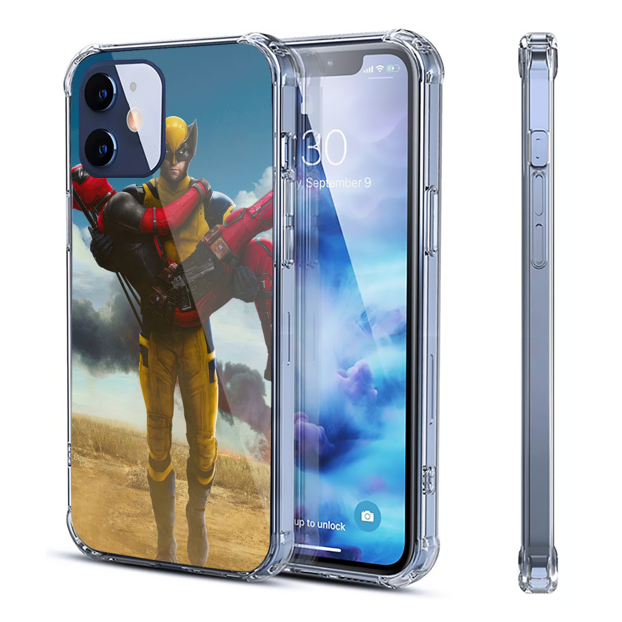 （画像用） Deadpool デッドプール 【iPhone 12シリーズ対応】透明スマホケース（クリアソフトケース）